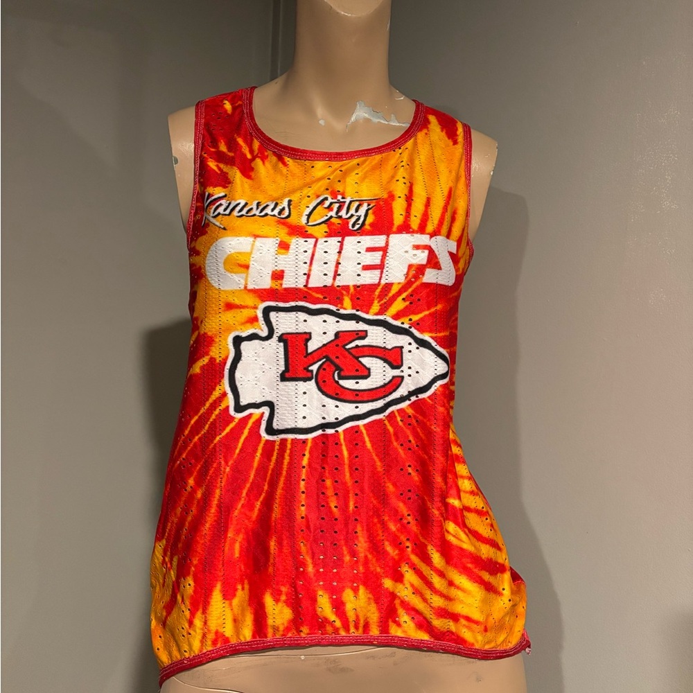 Vibrant Tie-Dye Kansas City Chiefs Tank Top